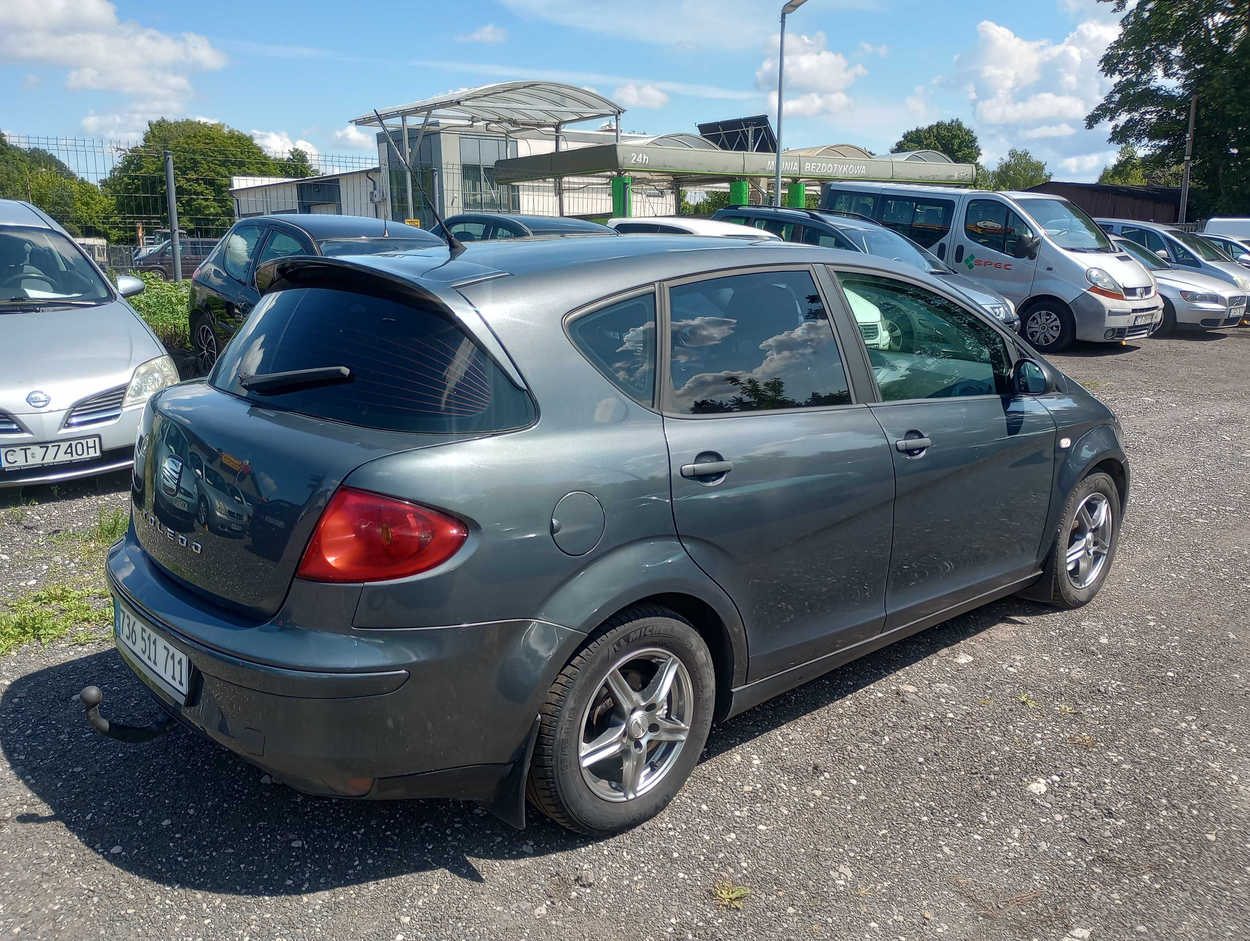 Seat Toledo 1.9D 105KM 2007 * el szyby klima tempomat hak * TORUŃ