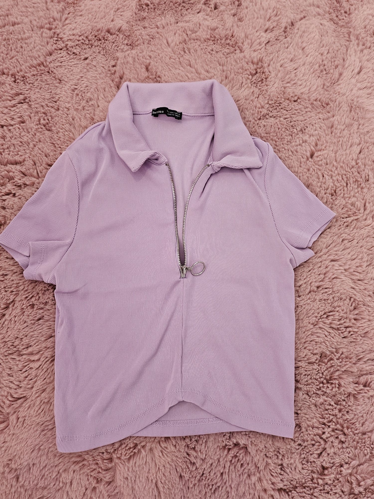 Top roxo bershka