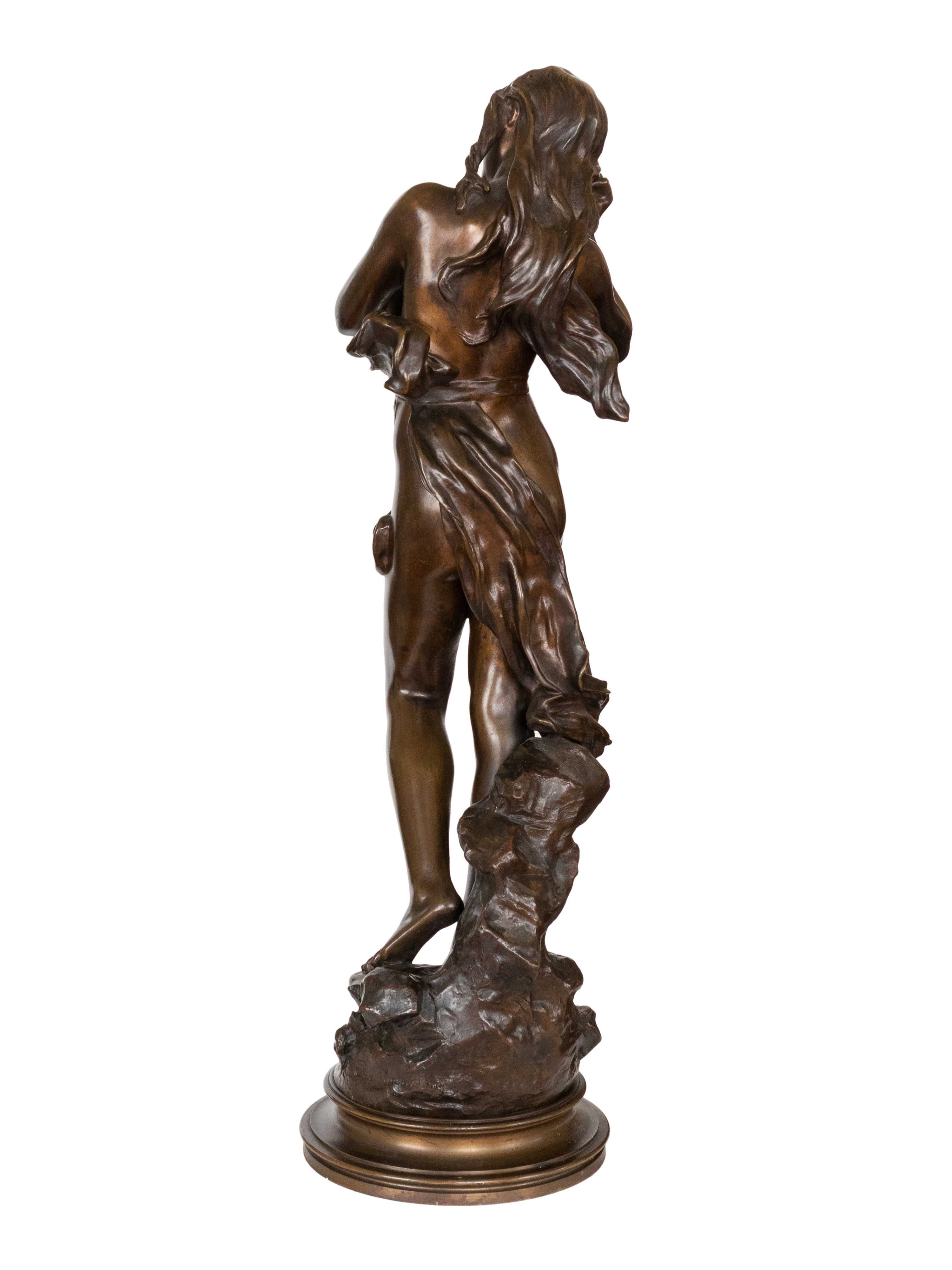 Escultura bronze Eurídice Eugène Marioton | século XIX