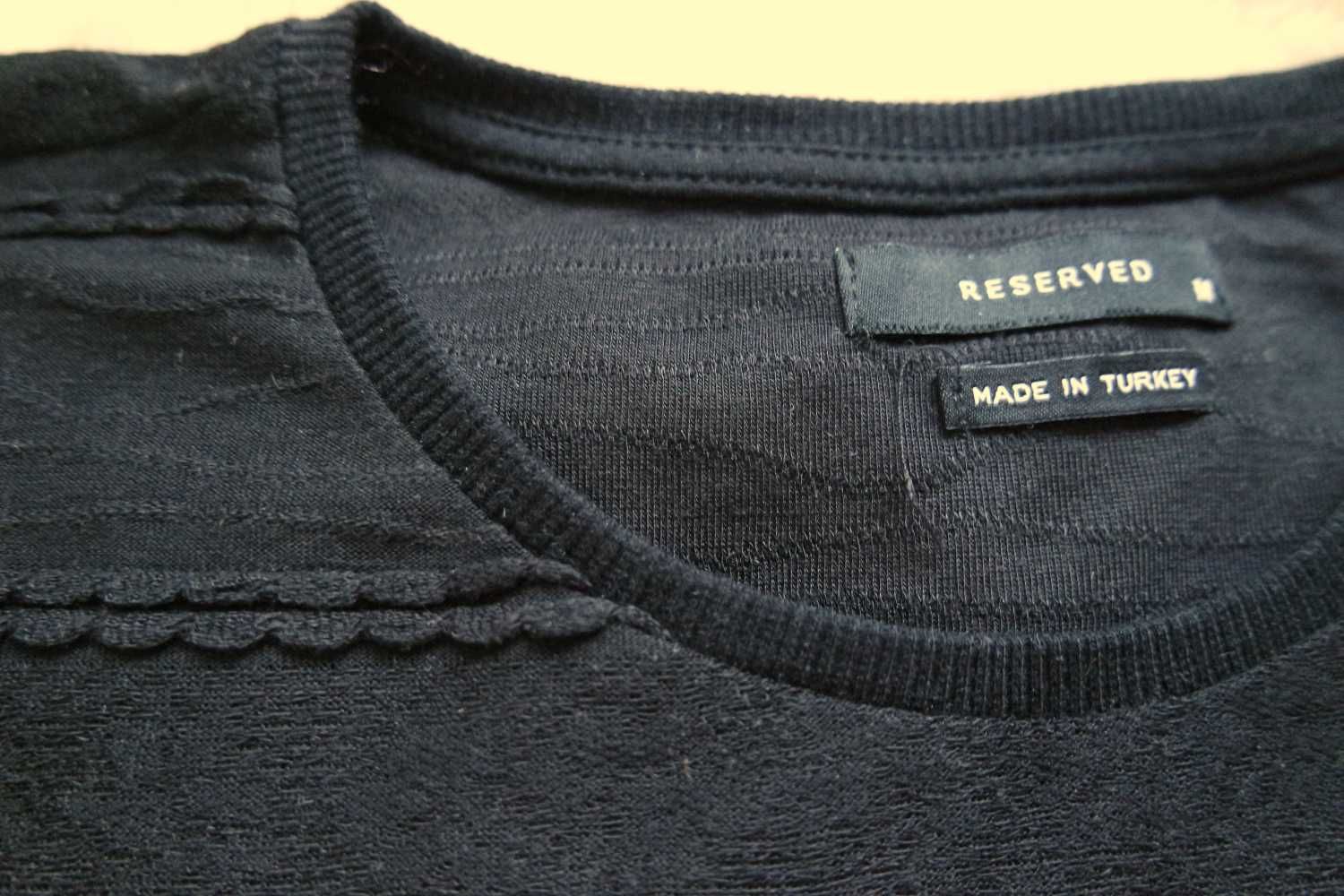 Bluzka sweterek Reserved czarny M damski
