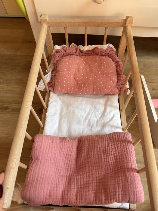 Zestaw lalka baby born krzeselko lozeczko akcesoria ubranka