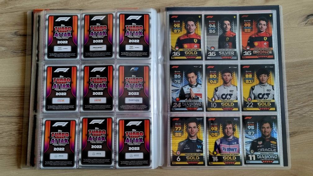 F1 - F1 Topps Turbo Attax 2022 Cały Album 1-361 Plus Limitowane