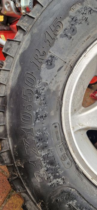 Koła z oponami 31 x 10,50 R15 off road 4x4 Opel Campo Isuzu topper