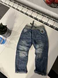 Spodnie jeans guma Next 110