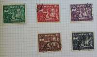 Filatelia selos Portugal tomada de Lisboa aos Mouros 1947