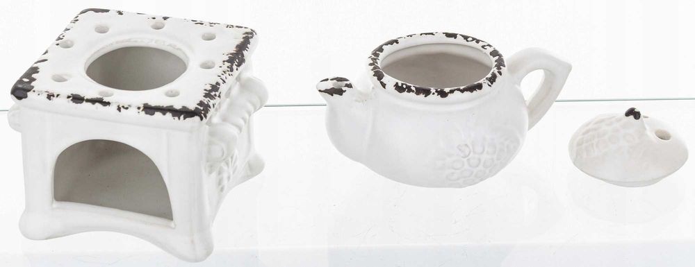 Ceramiczny kominek czajnik na olejek zapachowy wosk AROMATERAPIA