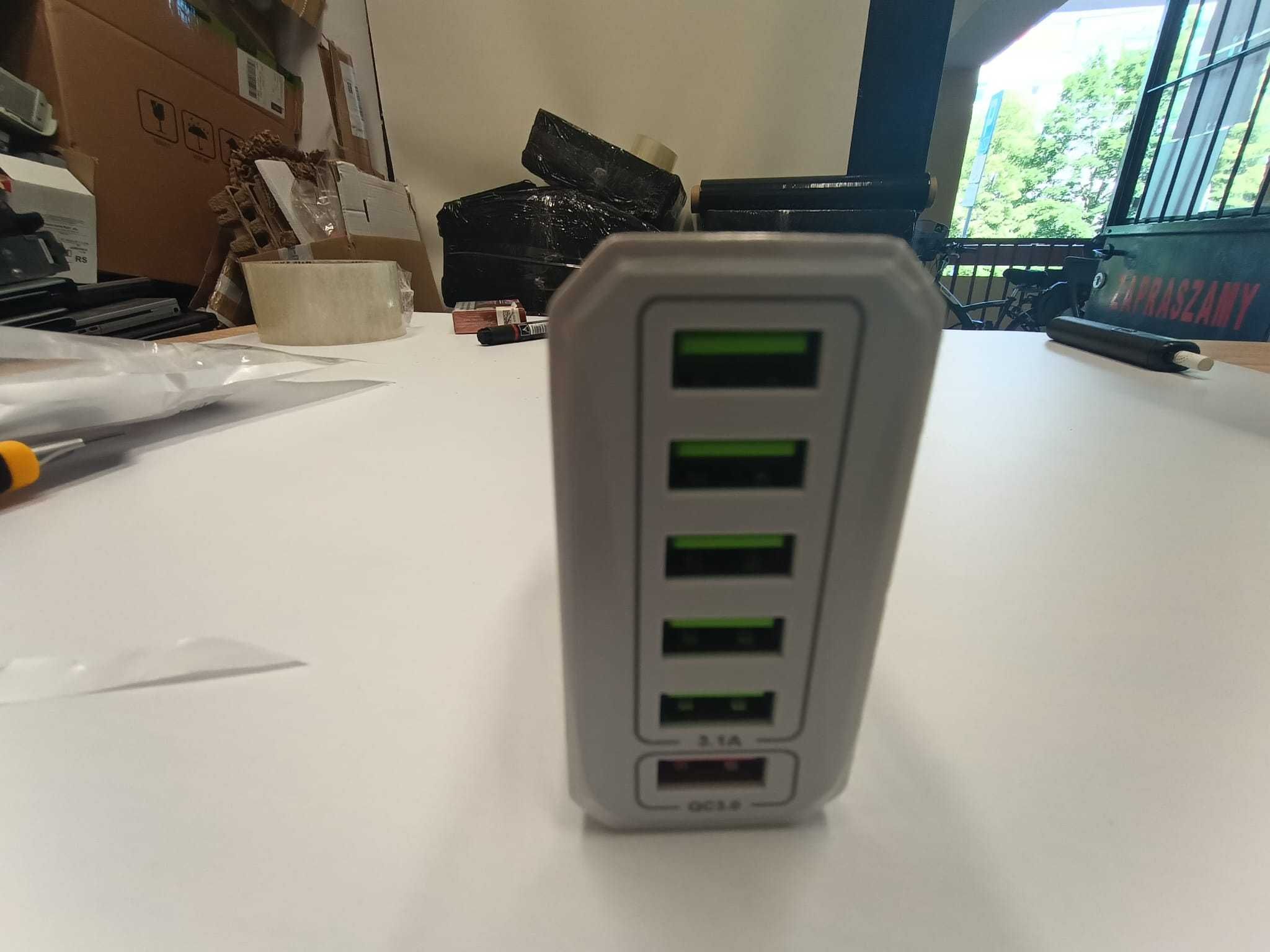 Ładowarka 6xUSB. 65W