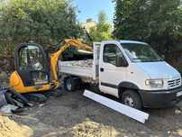 Minikoparka uslugi wywrotka 3.5t wykopy roboty ziemne