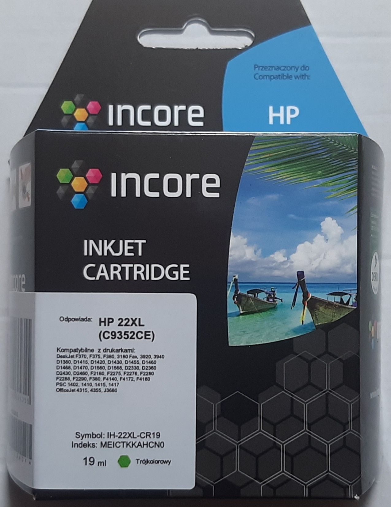 Tusz Incore inkjet HP 22XL