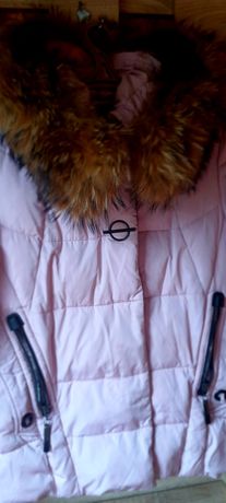 Курточка Пуховик с натуральным мехом