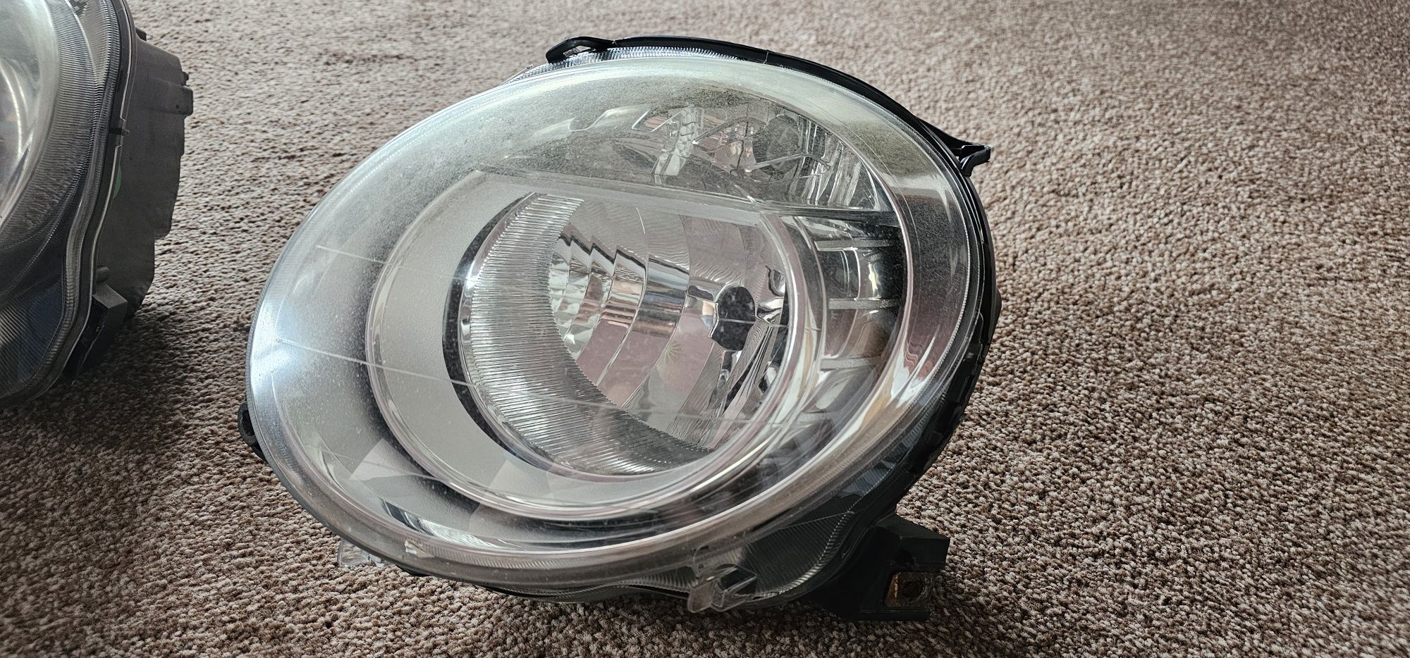 Oryginalne lampy reflektory Fiat 500 komplet używane stan dobry