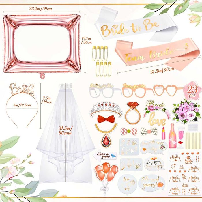 Despedida de solteira - kit completo de acessórios - NOVO ENVIO GRÁTIS