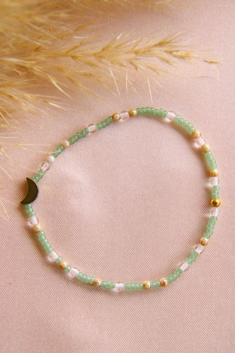 Bransoletka z księżycem (hematyt) | rękodzieł, handmade
