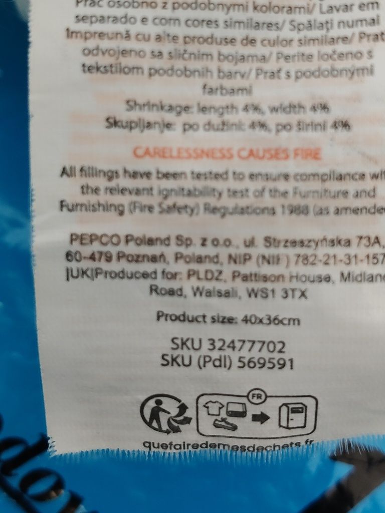 Poduszka pluszowa biała serce