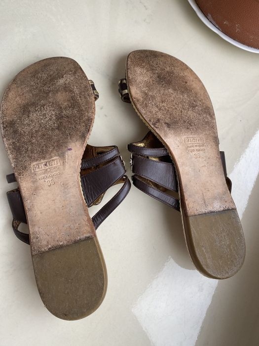 Klapki japonki Giuseppe Zanotti z ozdobami r. 36 na szczupłą stopę
