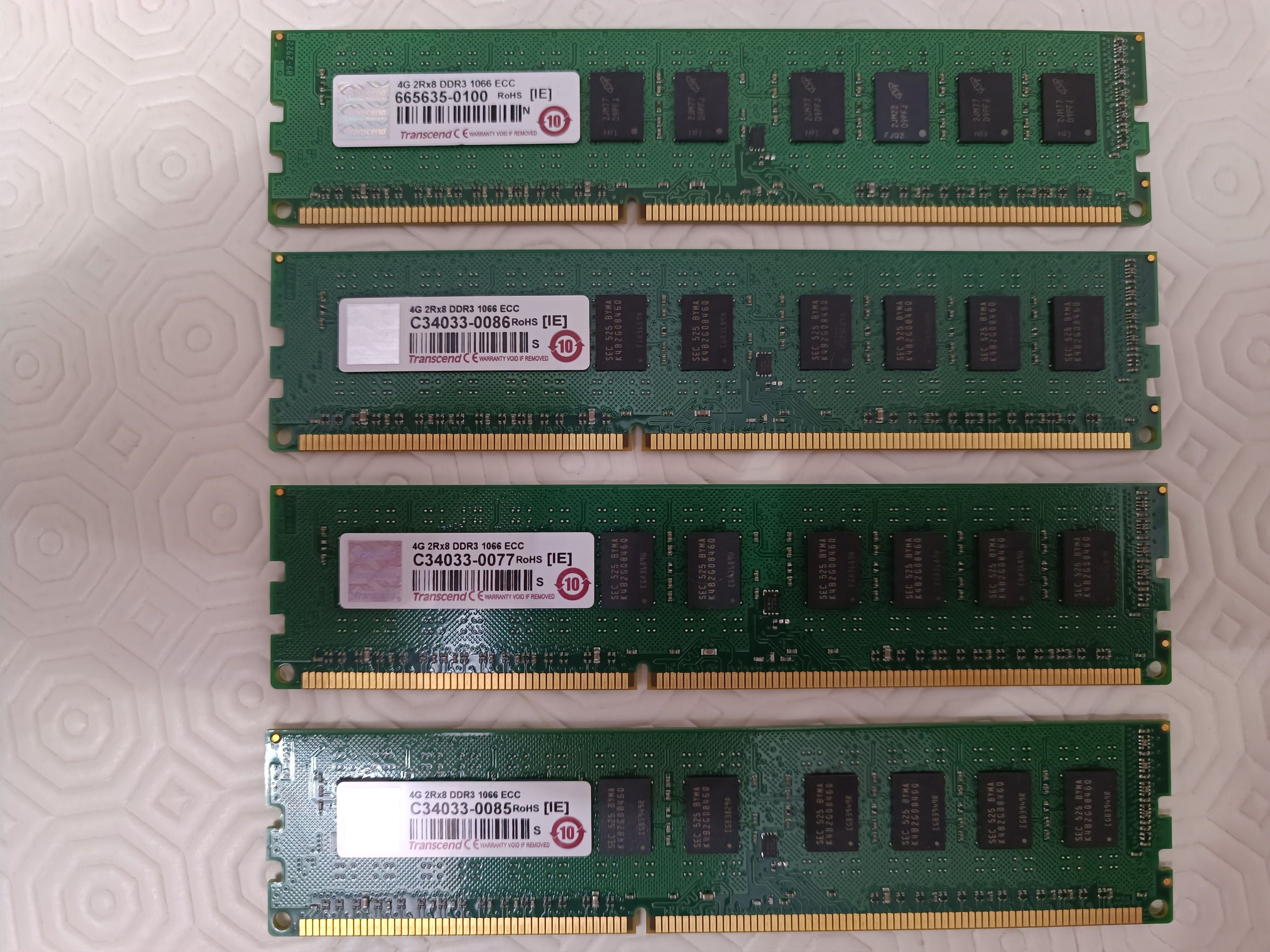2 x 4GB 2Rx8 DDR3 1066 ECC - Transcend