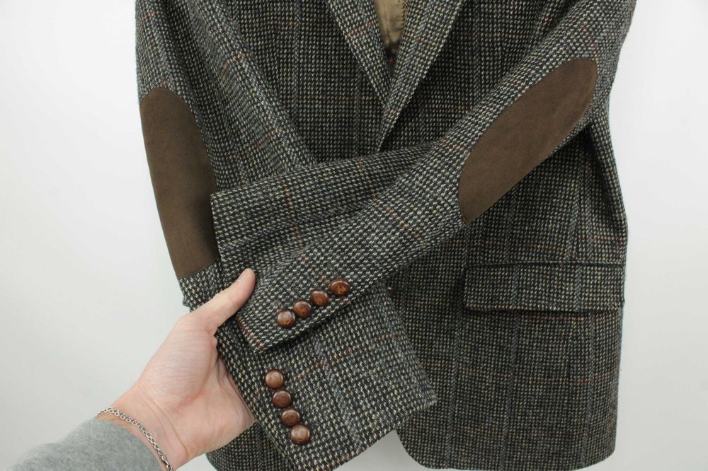 Шикарний твідовий піджак блейзер Harris Tweed Mario Barutti 50 М-Л