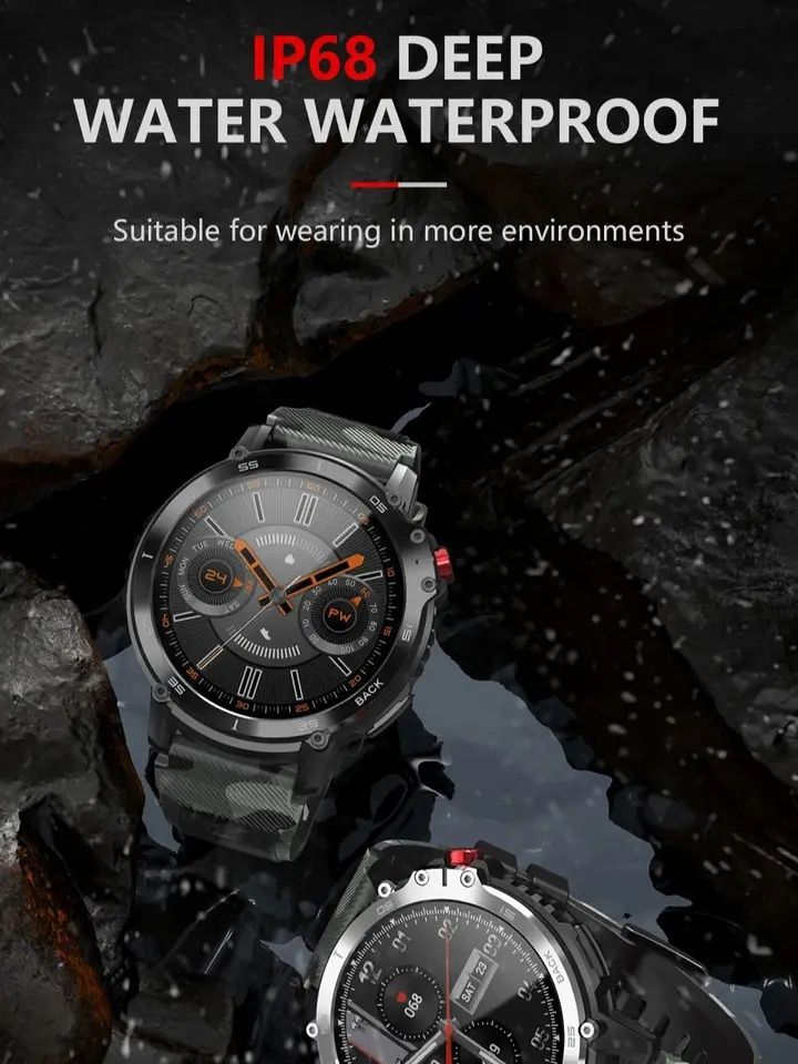 LEMFO C22 smart watch for men 4G ROM 1G RAM 4 1,6 cala srebrny