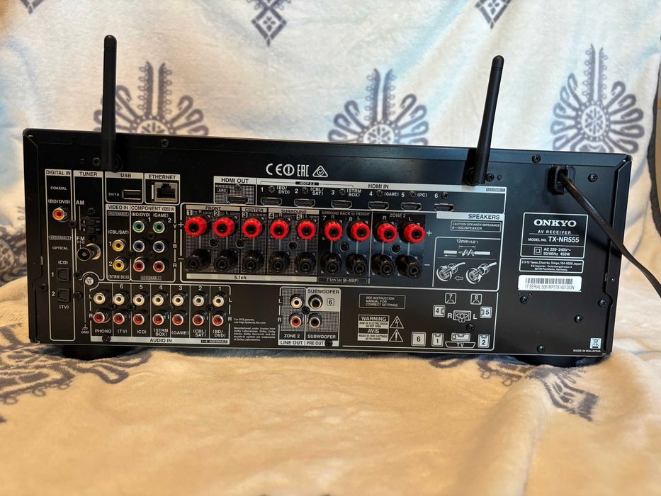 Amplituner Onkyo TX-NR555 UHD / 4K, Aiplay, HDR, Atmos