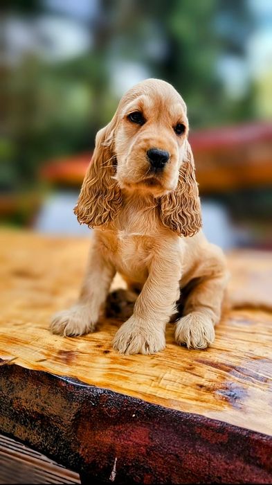 Cocker Spaniel Angielski- cudowny piesek złoty - Biszkoptowy  Rodowód
