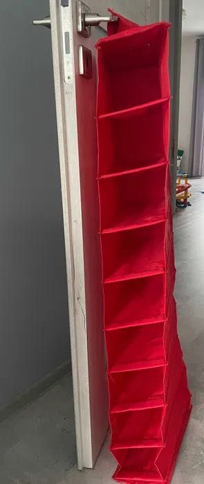Wiszący pojemnik Ikea Skubb Wilj czerwony