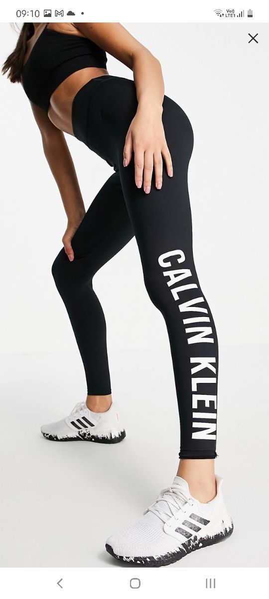 Calvin Klein performance xs czarne legginsy