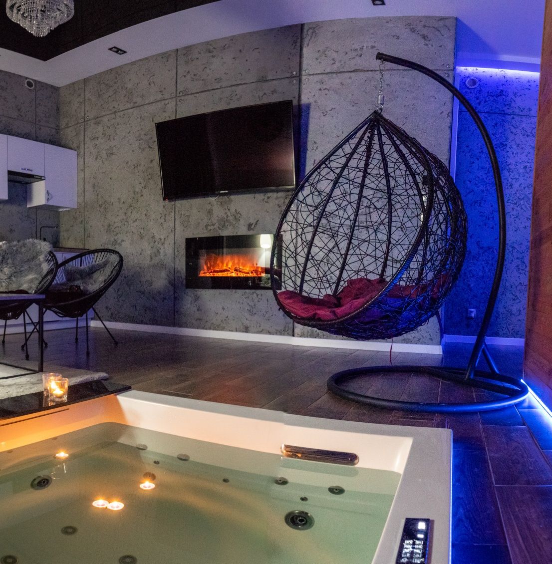 Apartament "Minus" jacuzzi, mazury
