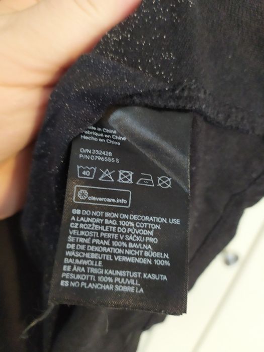H&M t-shirt z jednorożcem 134/140 cekiny