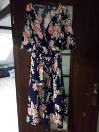 Nowa sukienka Shein 1XL długa w kwiaty