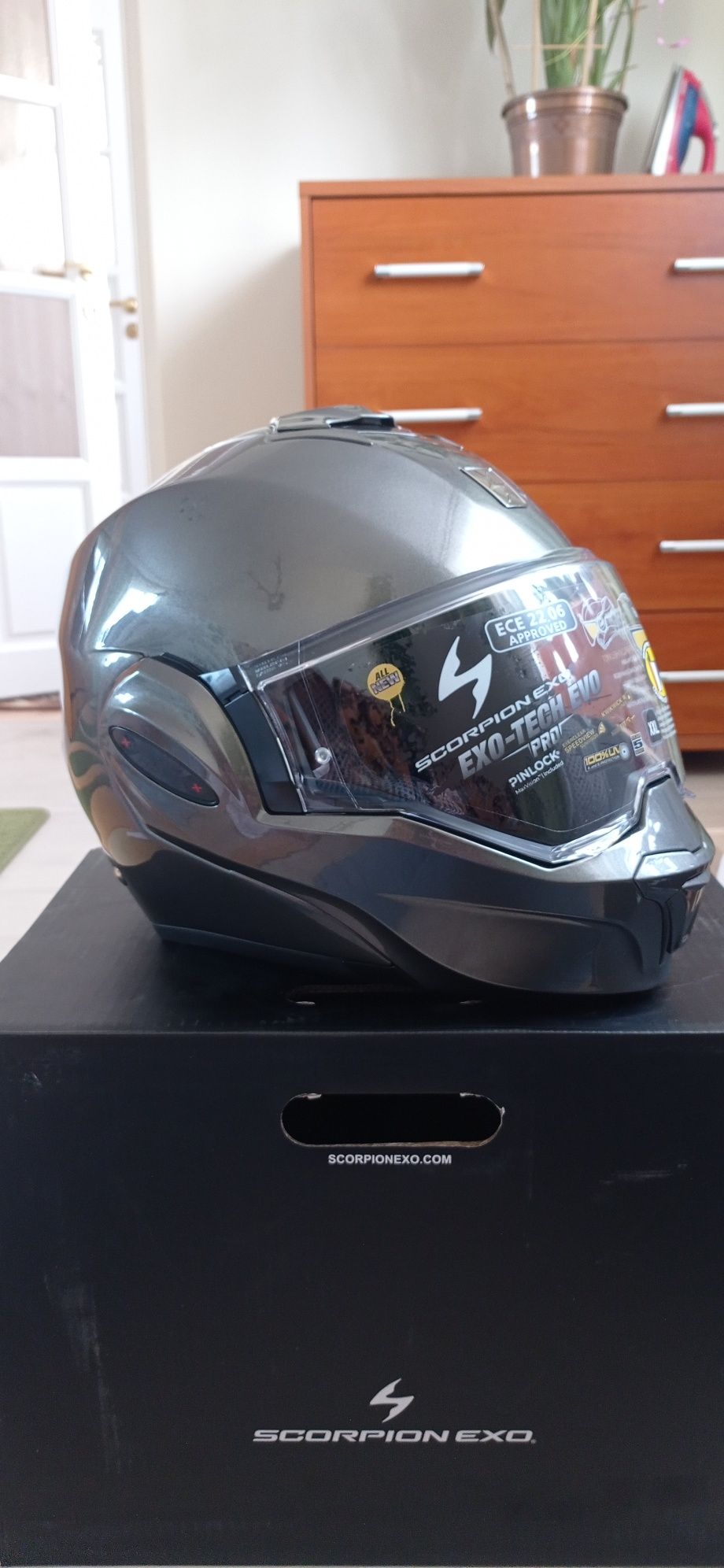 Kask szczękowy Scorpion Exo-Tech Evo Pro Solid XXL