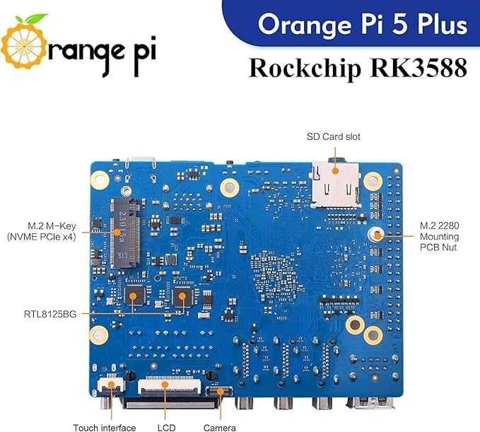 GeeekPi Orange Pi 5 Plus 16 GB LPDDR4  8-rdzeniowy 64-bitowy