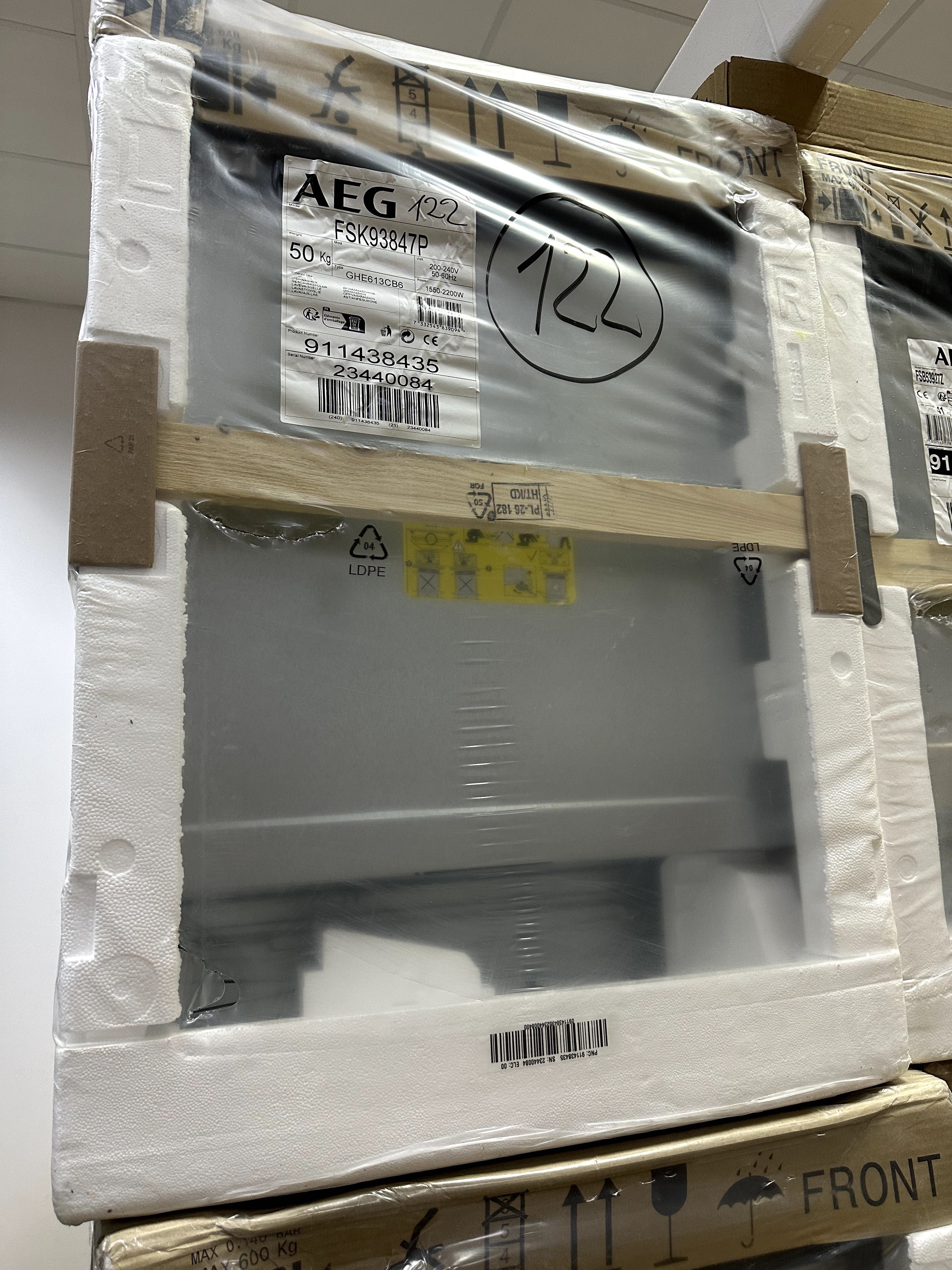 Nowe zmywarki do zabudowy AEG, 60 cm