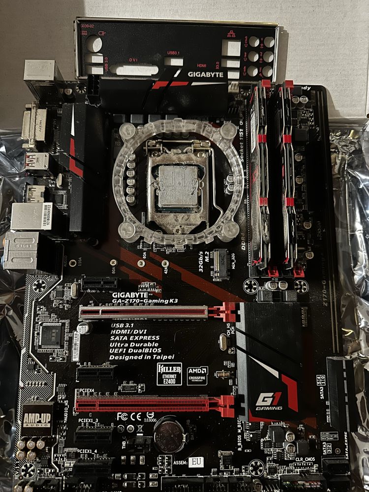 Комплект i5 6600k, 16gb ddr4, материнка Bg z170 gaming k3
