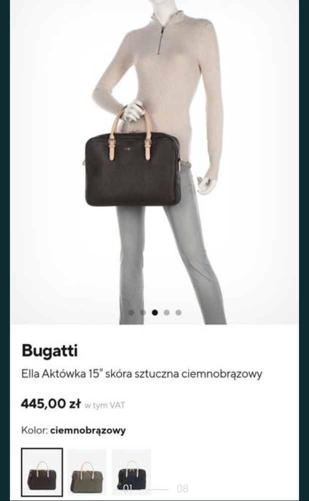 Torba aktówka bugatti
