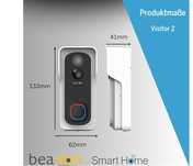 Beafon Visitor 2V Domofon WIFI aplikacja, akumulator lub zasilanie