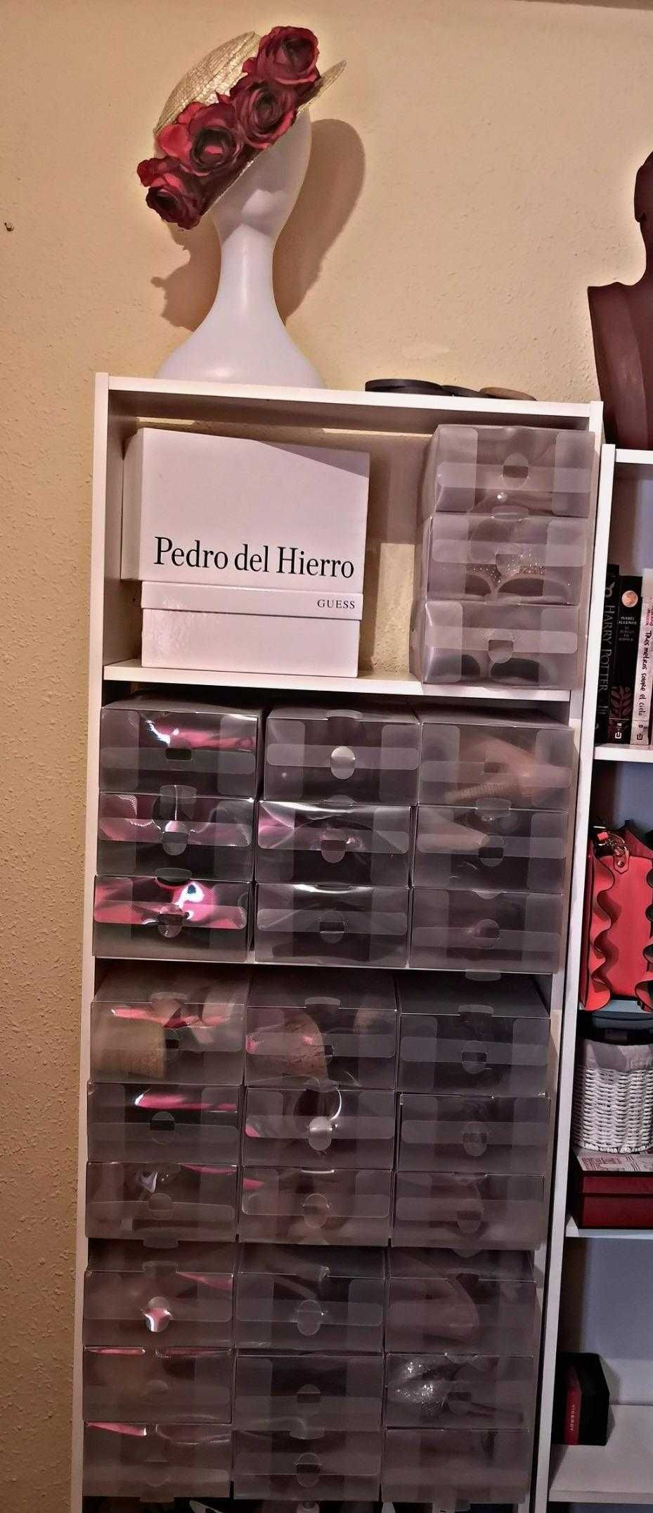 Przezroczyste pudełka na buty przechowywanie organizery