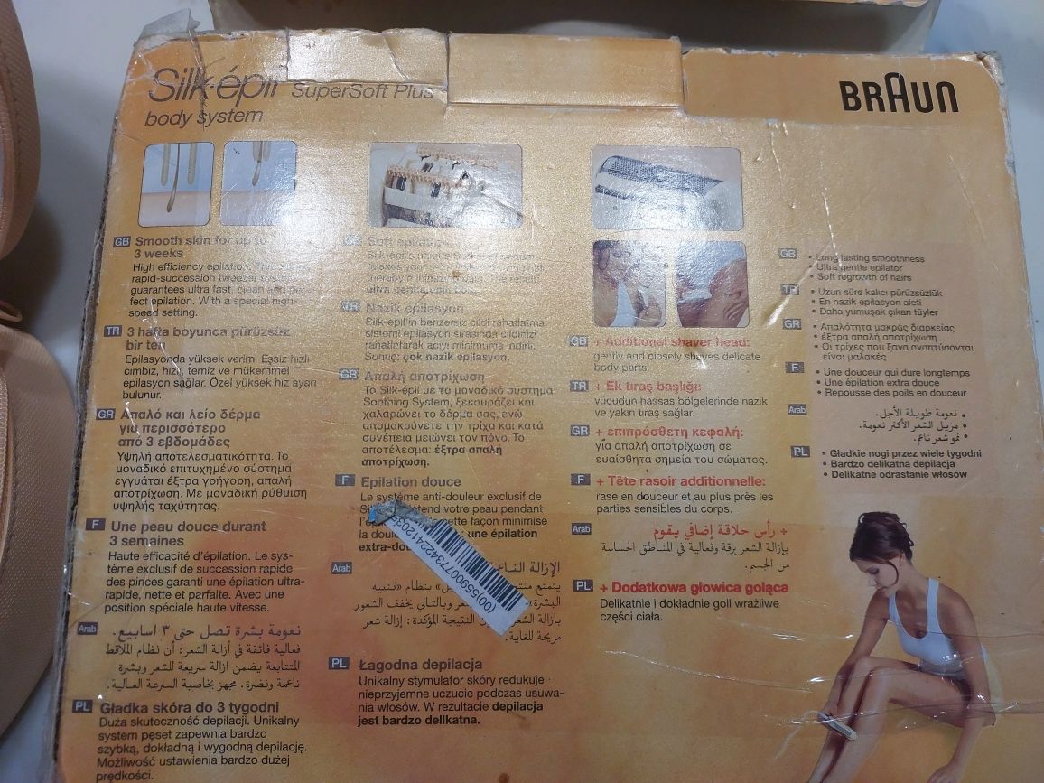 Depilator BRAUN do włosów z wymiennymi końcówkami