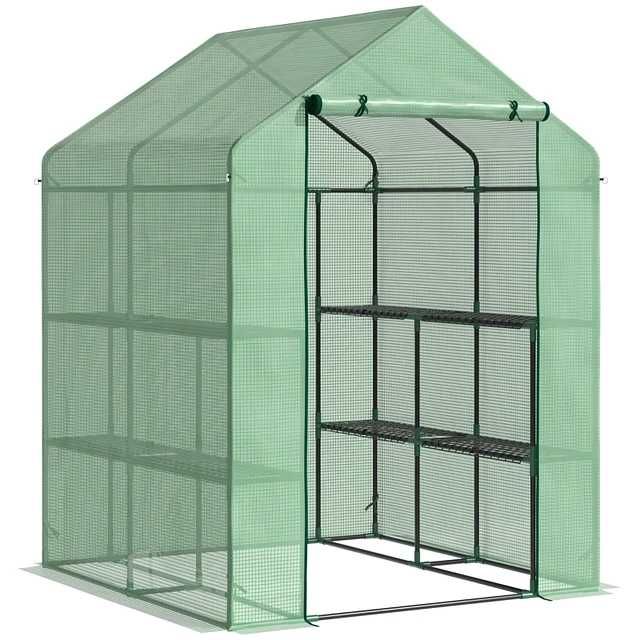 Estufa para Plantas com Prateleiras 143x138x190cm