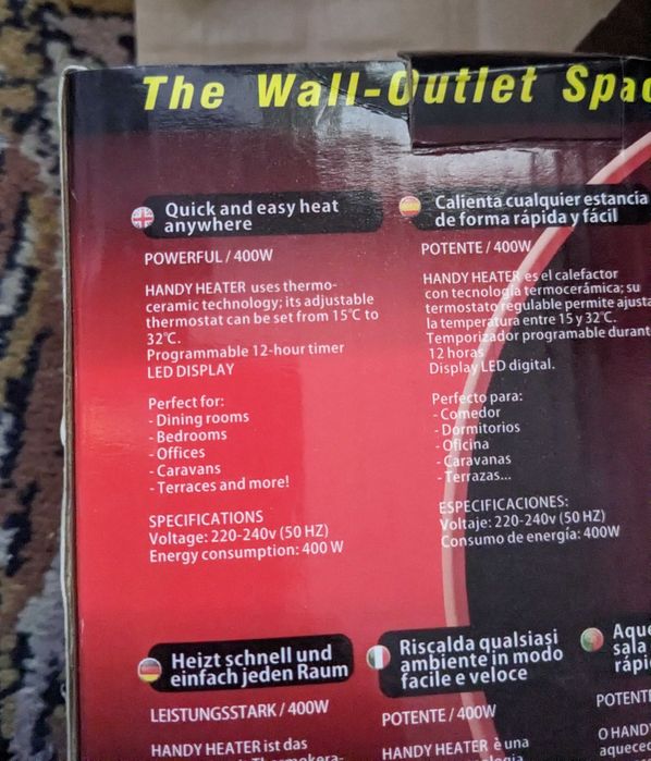 Handy heater 400 w тепловентилятор