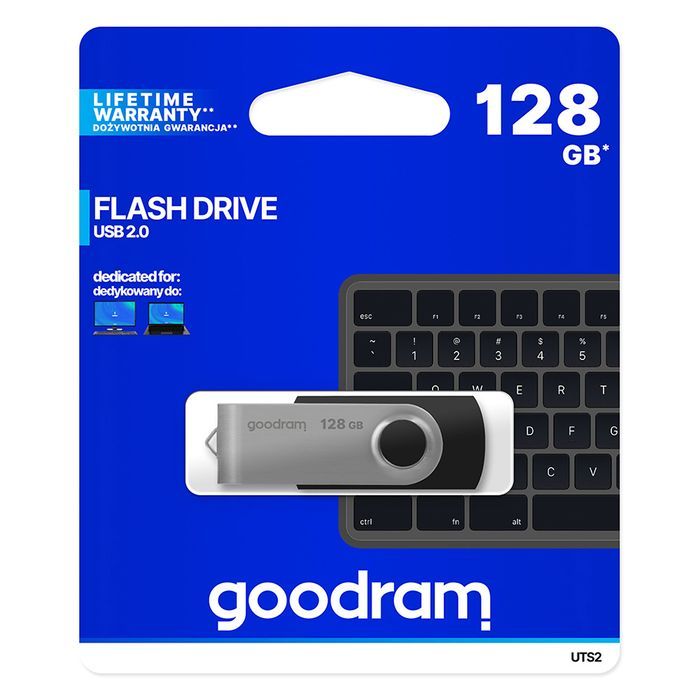 Pendrive Goodram Uts2 -  128Gb Usb 2.0 Czarny