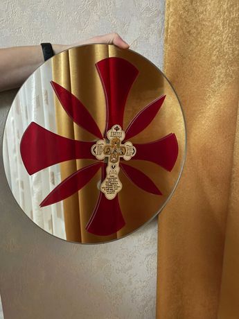 Сувенір дзеркало з Хрестом Коло Благословення будинку Подарунок