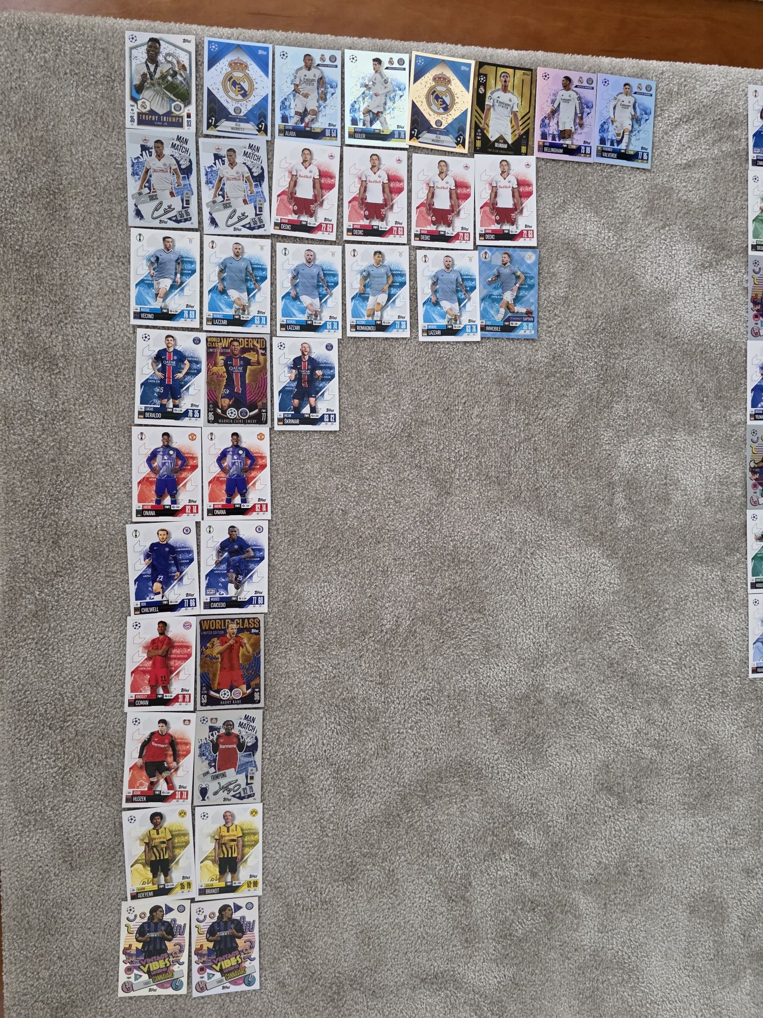 Cartas MATCH ATTAX como novas bom preço