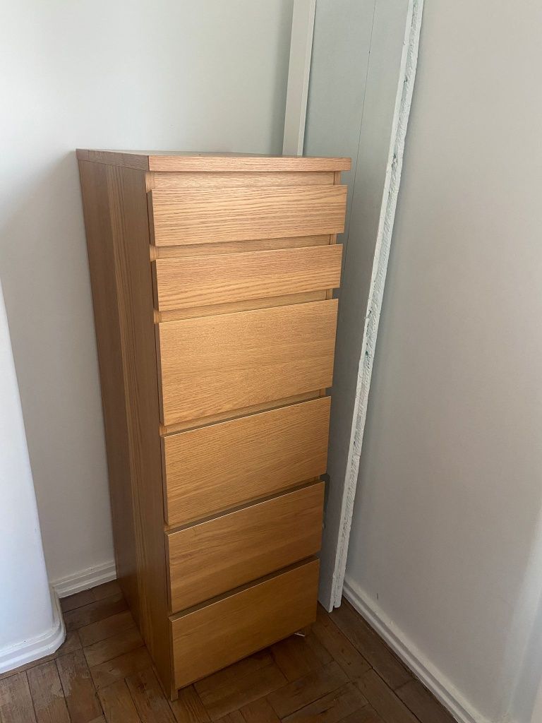 Comoda Malm c/ 6 gavetas