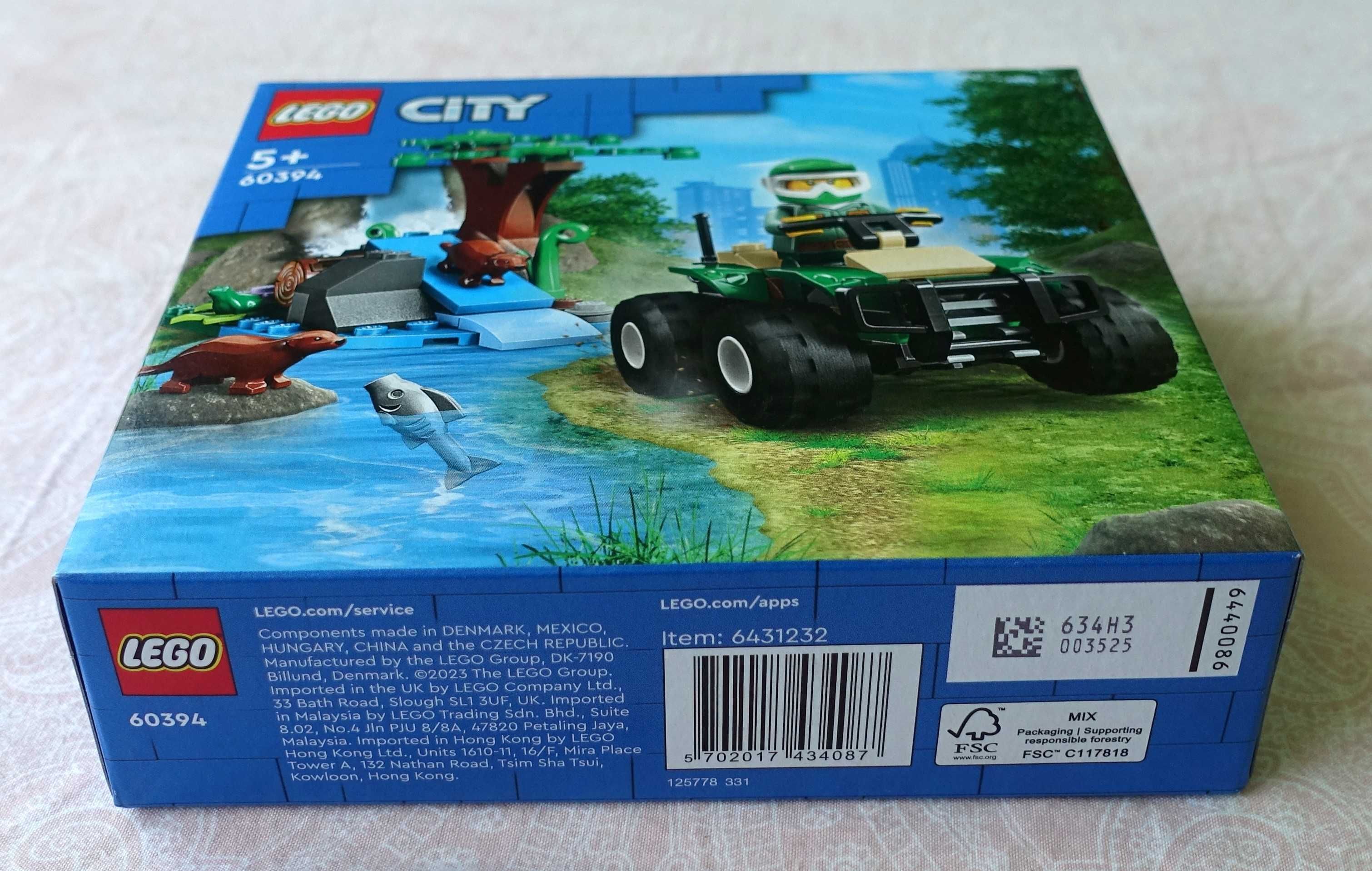 LEGO City 60394 - Quad i siedlisko wydry, NOWE!
