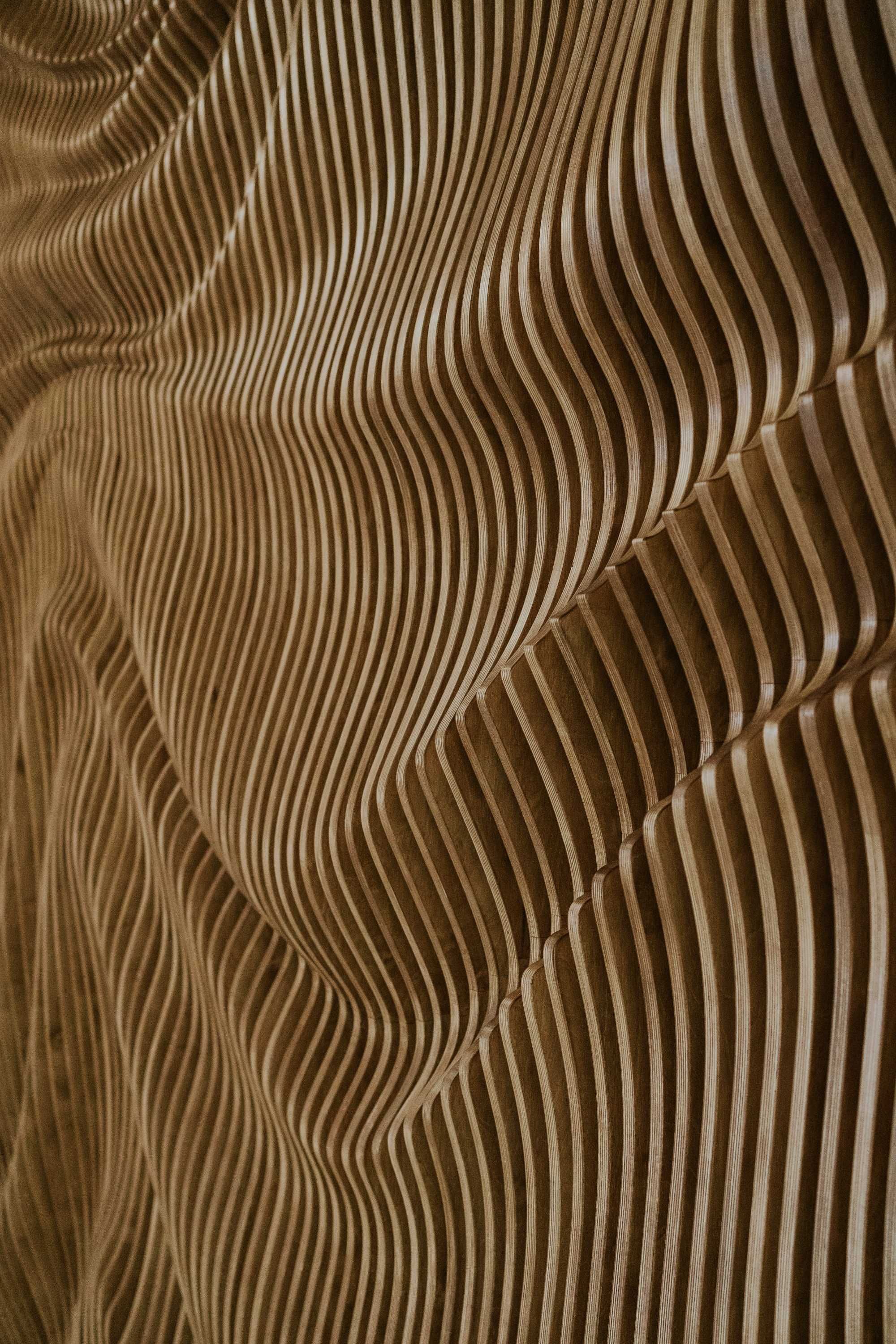 Lamele na wymiar, Lamele 3D, ściana parametryczna