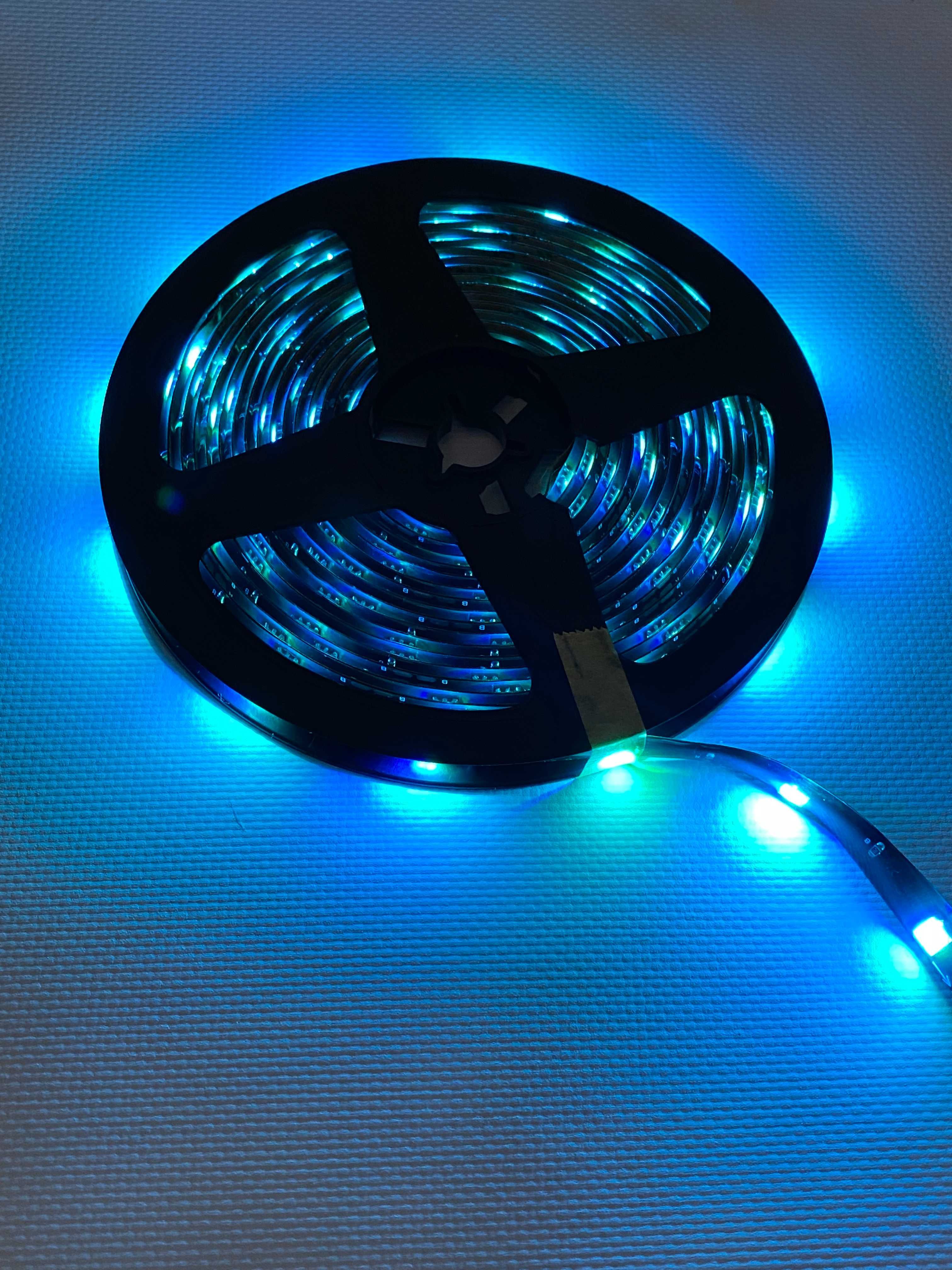 Светодиодная LED лента USB 5050 5м с пультом +управление через телефон