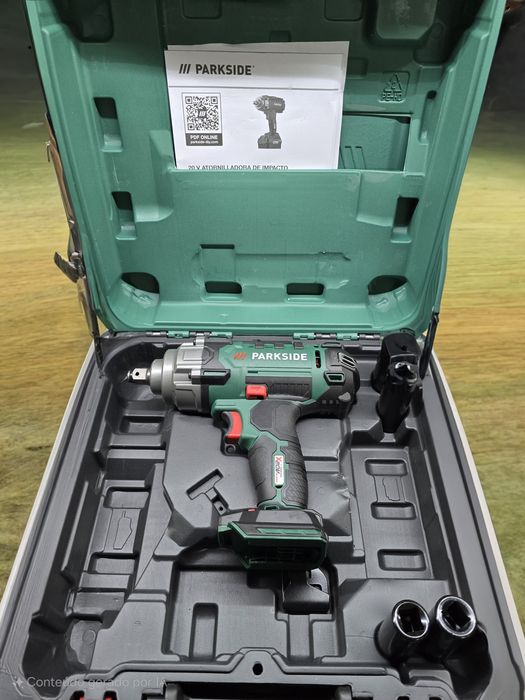 Chave de impacto recarregável de 20 V parkside