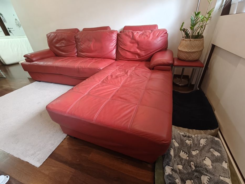 Sofá Chase Long Vermelho Tinto