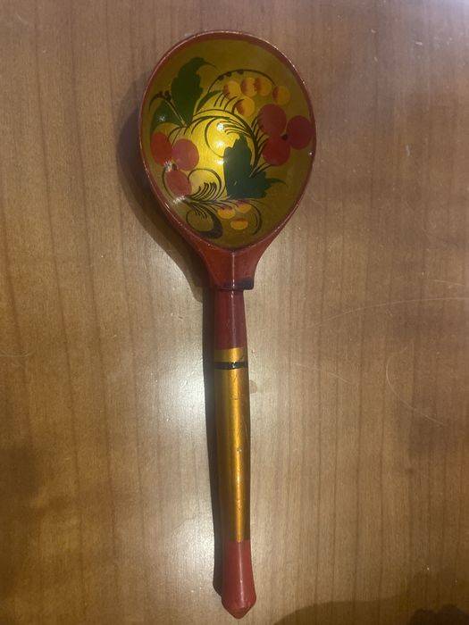 Chochłoma łyżka drewniana