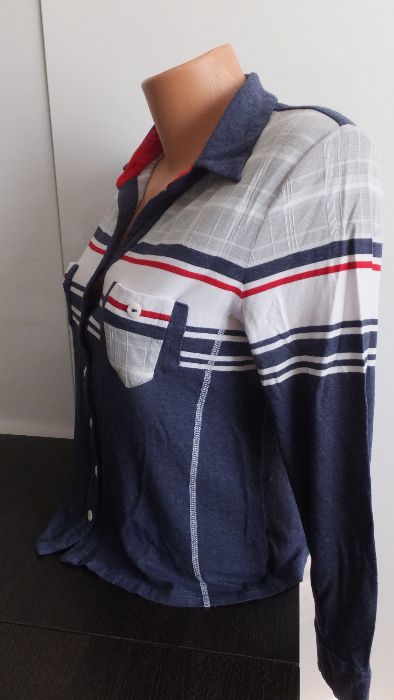 трикотажная блуза рубашка блузка из вискозы и эластана Almax р. 46-48